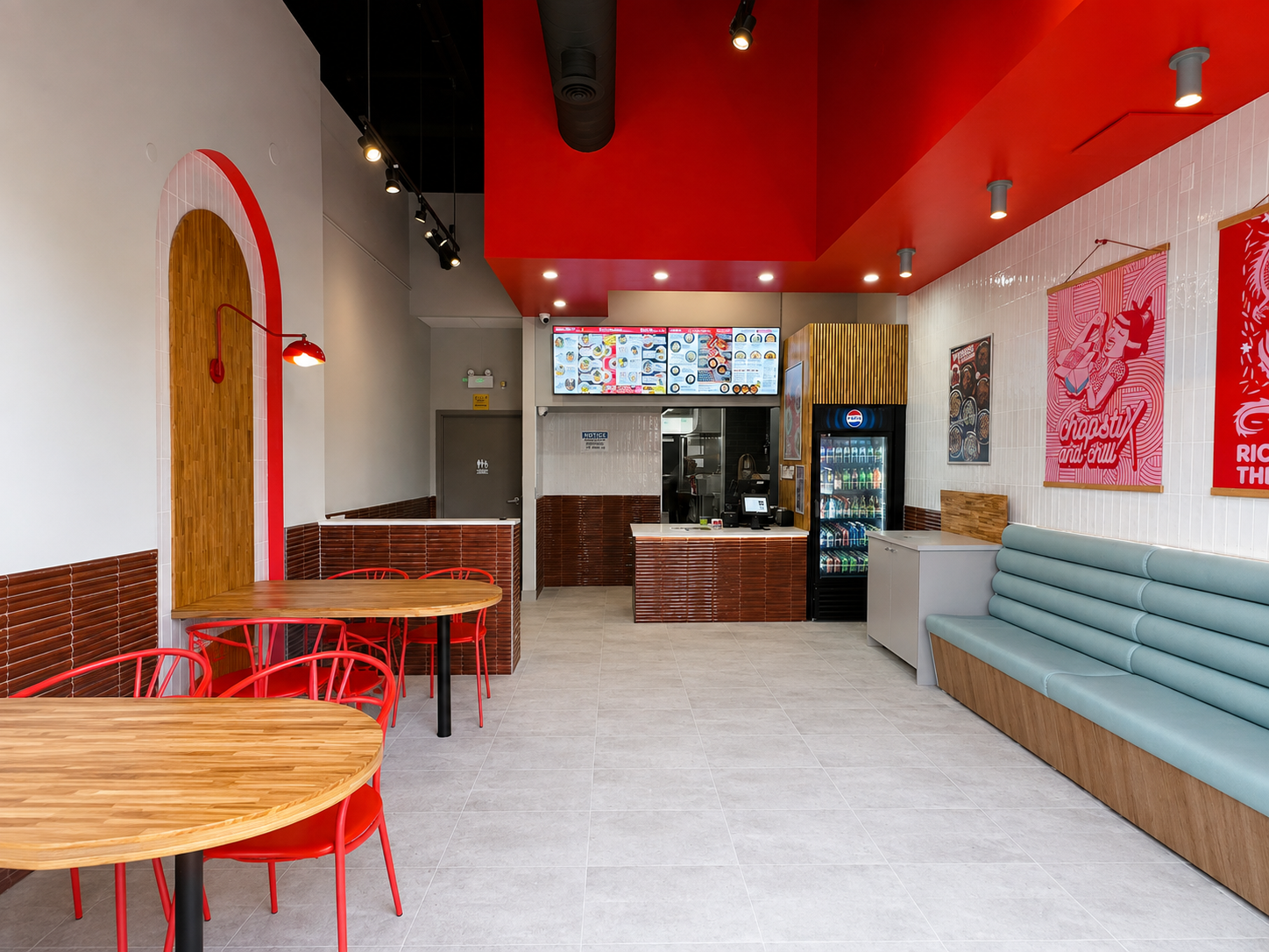 Real Krown Wok Box commercial project interior